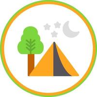 Camping Vector Icon Design