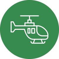 Helicopter Vector Icon Design