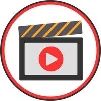 diseño de icono de vector de creación de video