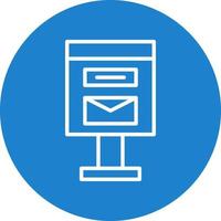 Postbox Vector Icon Design