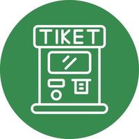 Ticket Machine Vector Icon Design