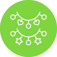 Christmas Lights Vector Icon Design