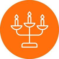 Candelabra Vector Icon Design