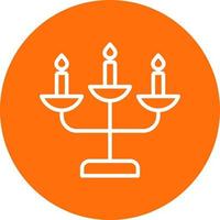 Candelabra Vector Icon Design