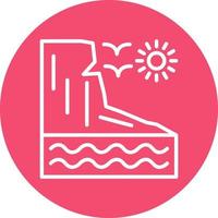 Cliff Vector Icon Design