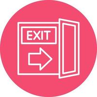 Exit Vector Icon Design