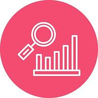 Bar Chart Research Vector Icon Design