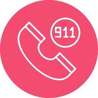 911 diseño de icono de vector