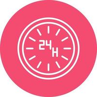 24 Hours Vector Icon Design