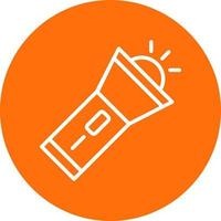Flashlight Vector Icon Design