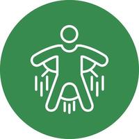 Base Jump Vector Icon Design