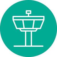 Control Tower Vector Icon Design
