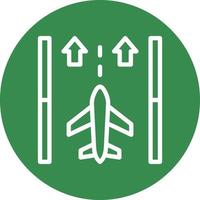 Runway Vector Icon Design