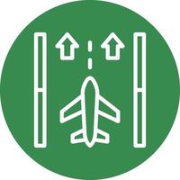 Runway Vector Icon Design