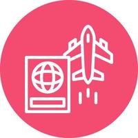 International Flights Vector Icon Design