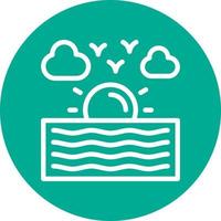 River Vector Icon Design