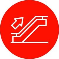 diseño de icono de vector de escalera mecánica