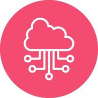 Cloud Computing Vector Icon Design