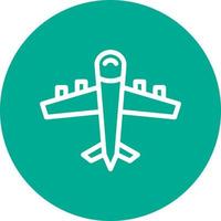 diseño de icono de vector de avión