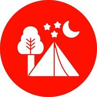 Camping Vector Icon Design