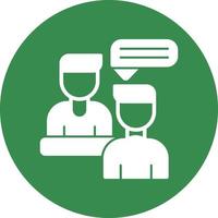 Interview Vector Icon Design