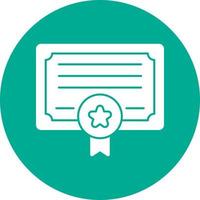 Certificate Vector Icon Design