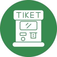 Ticket Machine Vector Icon Design