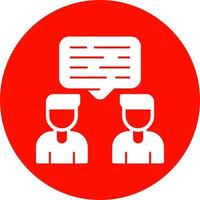 Conversation Vector Icon Design