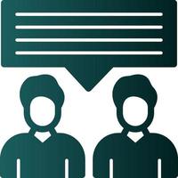 Discussion Vector Icon Design