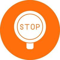 Stop Sign Vector Icon Design