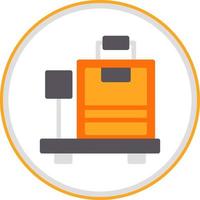 Luggage Scale Vector Icon Design