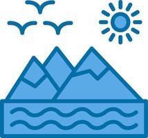 Mountains Vector Icon Design