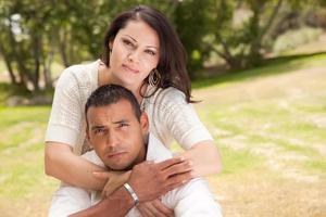 Happy Couple in the Park photo