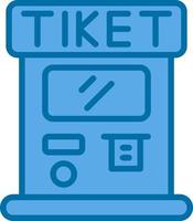 Ticket Machine Vector Icon Design