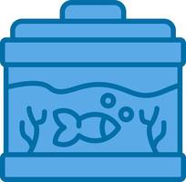 Fish Tank Vector Icon Design