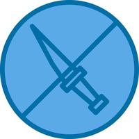 No Weapons Vector Icon Design