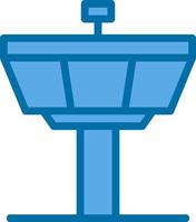Control Tower Vector Icon Design