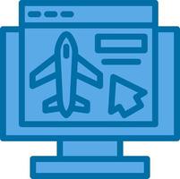 Online Booking Vector Icon Design