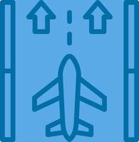 Runway Vector Icon Design