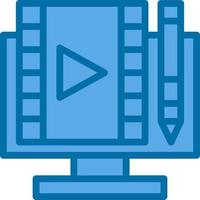 Video Editing Vector Icon Design