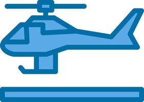 Helicopter Vector Icon Design