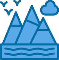 Mountains Vector Icon Design