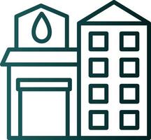 Fire Station Vector Icon Design