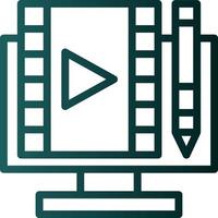 Video Editing Vector Icon Design