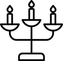 Candelabra Vector Icon Design