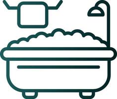 Bathtub Vector Icon Design