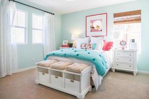 Interior of A Beautifully Decorated Bedroom photo