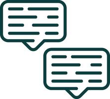 Conversation Vector Icon Design