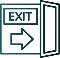 Exit Vector Icon Design