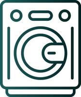 Washing Machine Vector Icon Design